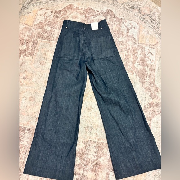 Zara Dark Blue Wide Leg Jeans, size 4 - Picture 6 of 8